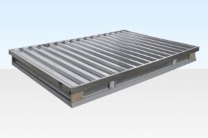 3M X 2.1M Flat Pack Storage Container – Galvanised - Image 4
