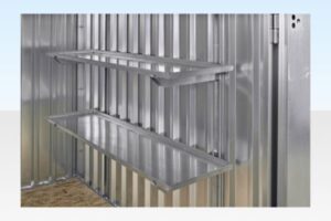 3M X 2.1M Flat Pack Storage Container – Galvanised - Image 3