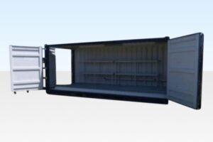 20Ft X 8Ft Open Side Bunded Open Mesh Floor Store - Image 2